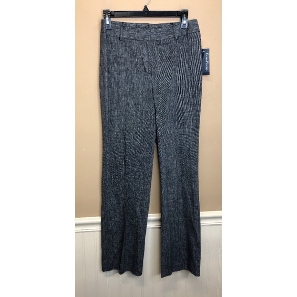 Evan Picone Black Linen Blend Pants Size 4 Petite NWT - Picture 1 of 6
